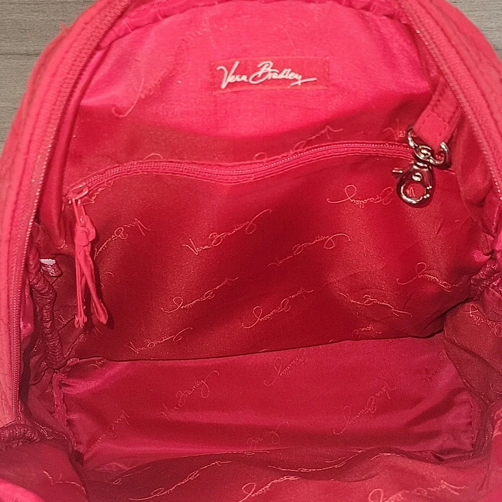 Vera Bradley Quilted Red Women's Backpack - Versatile Everyday Bag
